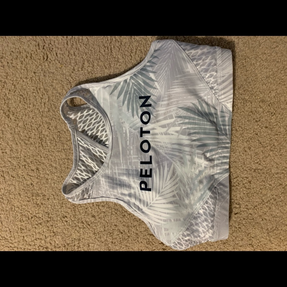 NEw Peloton palm blanc highneck bra size medium